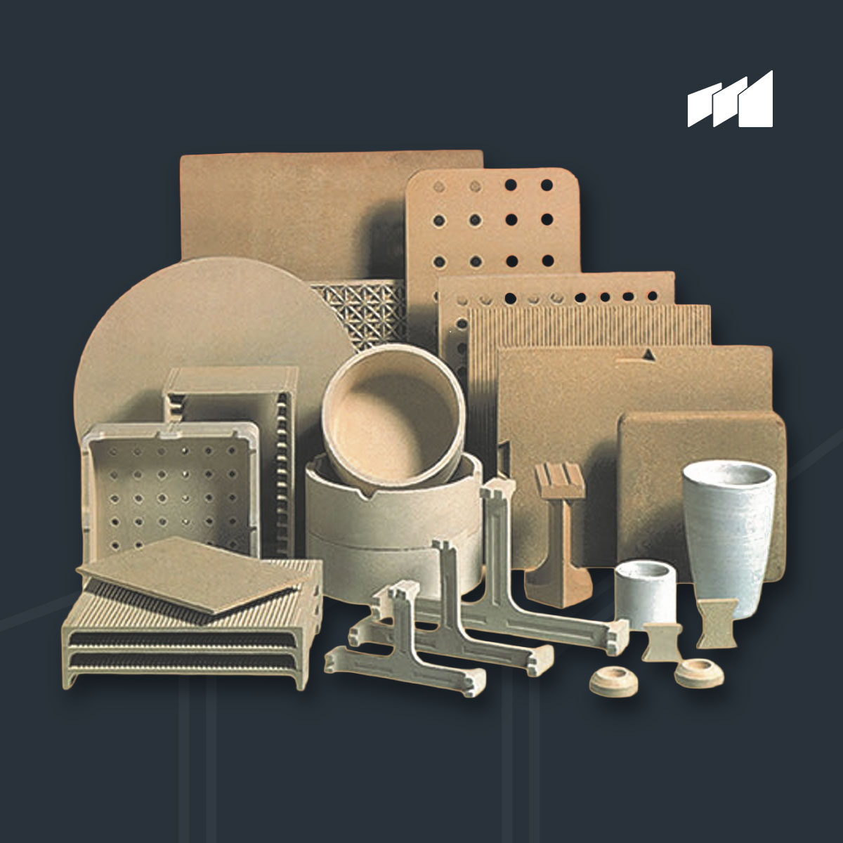 Kordierit Malzemeler