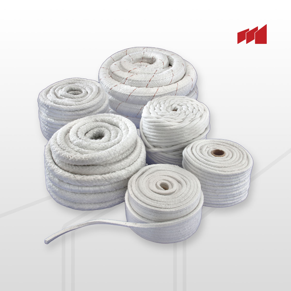 Fiberfrax İp, Örgü ve Şeritler - Yüksek Sıcaklık Seramik Elyaf İp ve Fitiller