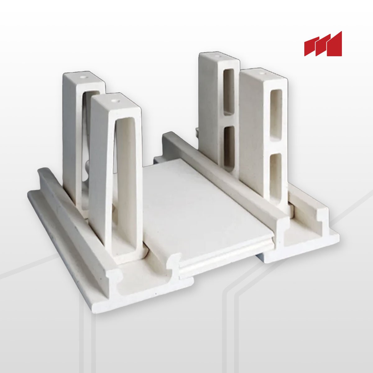 Kordierit Ayak, Destek ve Bağlantı Malzemeleri - Fırın Raf Sistemleri için Yüksek Dayanım